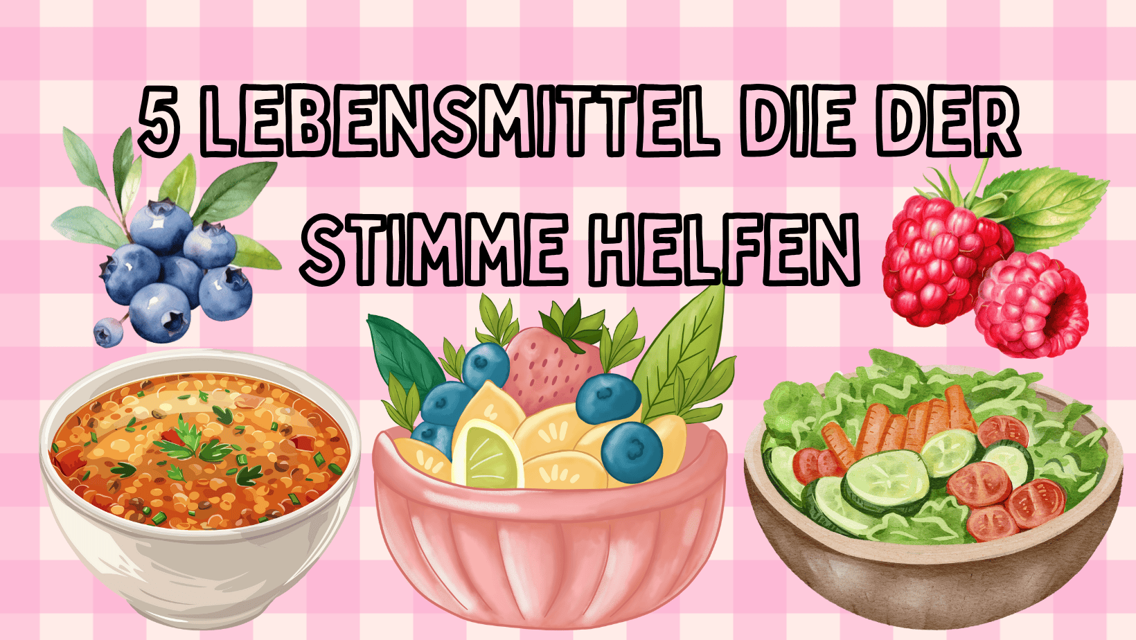 5 Lebensmittel die der Stimme helfen