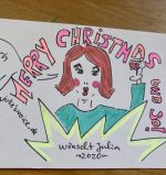 Merry Christmas, Karte, ca 2020